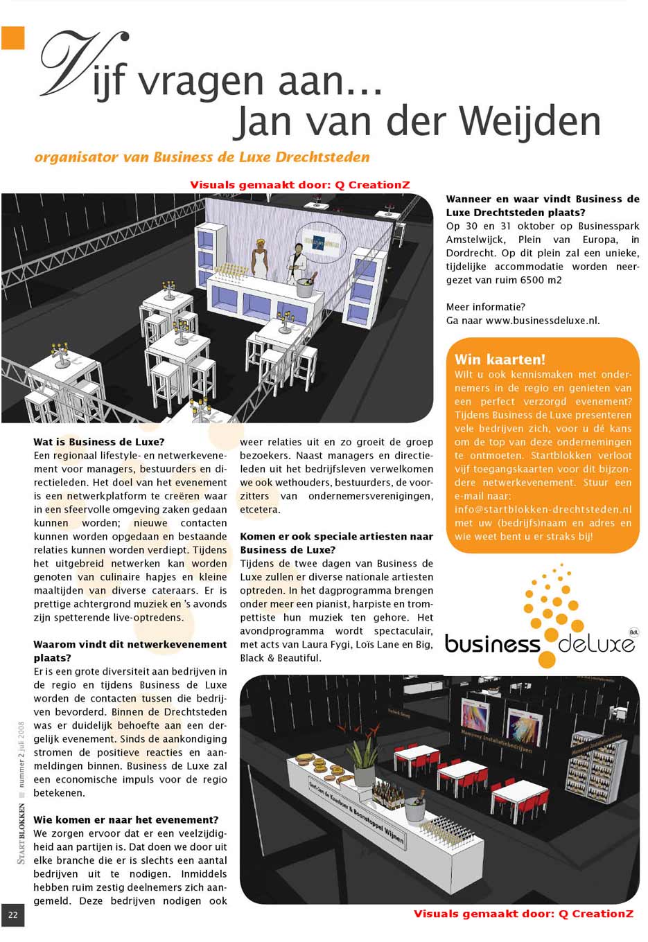 business Deluxe, dordrecht, ondernemers, beurs, stands, stand, beursstand, inrichting, meubelsverhuur, visualiseren, 3D, drechtsteden, meerbusiness, startblokken