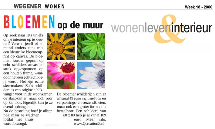 wonen, leven, interieur, bloemen, schilderij, bloem, schilderijen, print op canvas, prints, canvas, schilderij