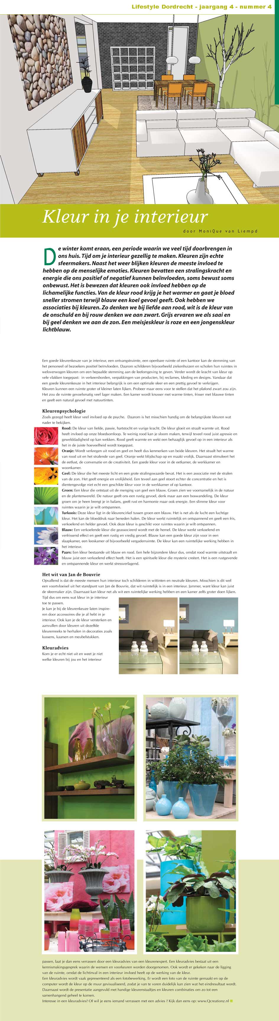 kleur, interieur, kleuradvies, advies, styling, psychologie, stemming, sfeer, kleurgebruik