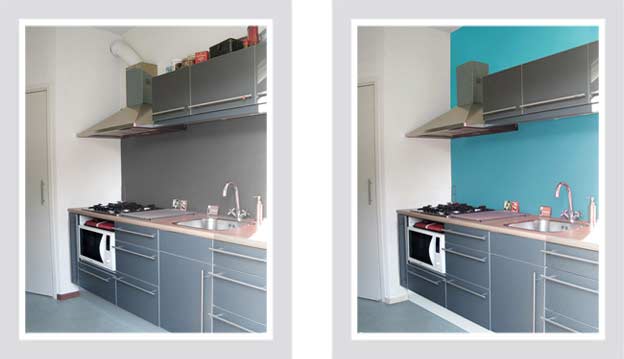 keuken, kleuradvies, verkoopstling, decoratie, sfeer, woningen, te koop, aangeboden, uniek, origineel, decoratief, presentatie, klant, kopen, verkopen, huis, living, positief, Q